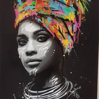 Afro art wallpaper