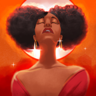 Afro art wallpaper