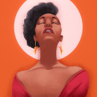 Afro art wallpaper