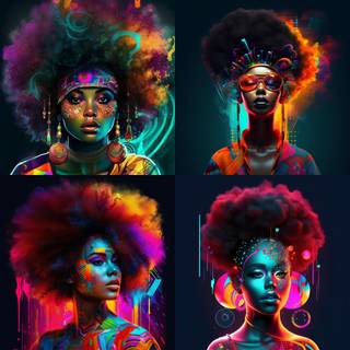 Afro art wallpaper