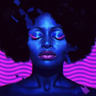 Afro art wallpaper