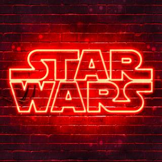 Star Wars logo 4k wallpaper