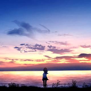 Alone girl 4k wallpaper