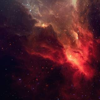 Red galaxy 4k wallpaper