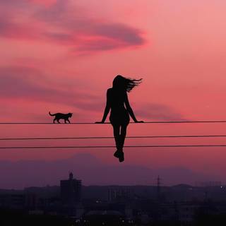 Alone girl 4k wallpaper