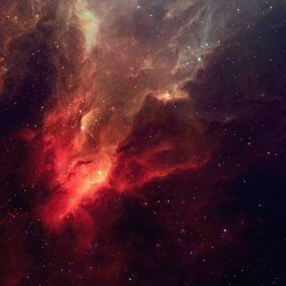 Red galaxy 4k wallpaper