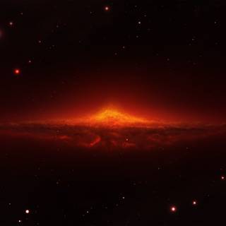 Red galaxy 4k wallpaper