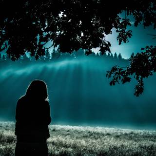 Alone girl 4k wallpaper