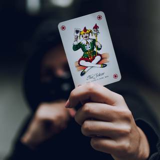 Joker card 4k wallpaper
