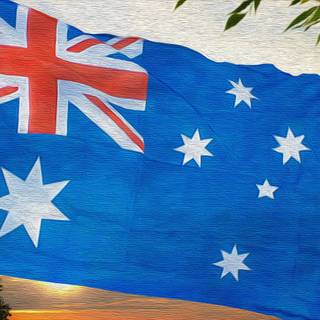 Australia flag 4k wallpaper