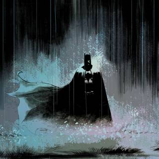 Batman rain desktop wallpaper