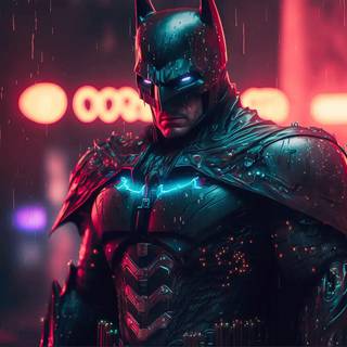 Batman rain desktop wallpaper