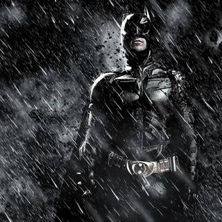 Batman rain desktop wallpaper