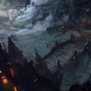 Dark landscape 4k wallpaper