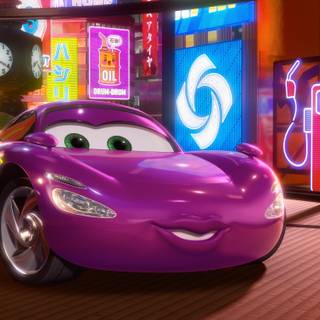 Cartoon car 4k wallpaper