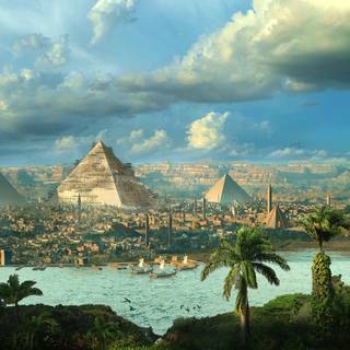 Egypt city wallpaper