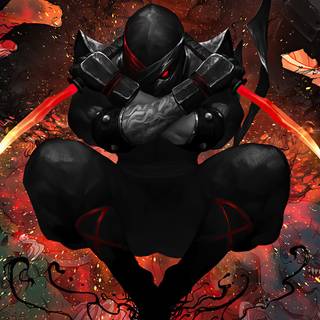 Ninja dark 4k wallpaper