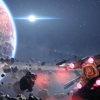 Star Wars space 4k wallpaper