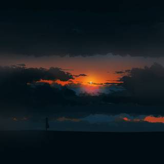 Dark landscape 4k wallpaper