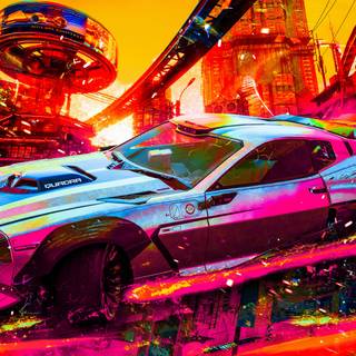 Cyberpunk cars 4k wallpaper