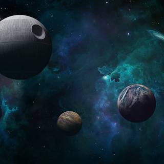 Star Wars Death Star desktop wallpaper