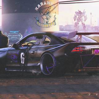 Cyberpunk cars 4k wallpaper