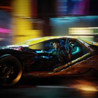 Cyberpunk cars 4k wallpaper