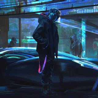 Cyberpunk cars 4k wallpaper