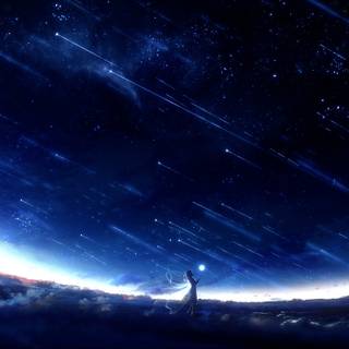 Shooting star 4k wallpaper