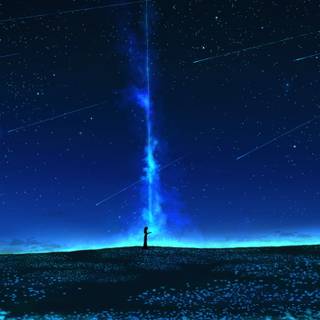 Shooting star 4k wallpaper