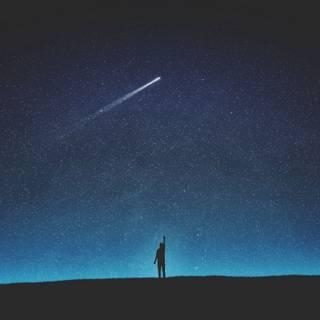 Shooting star 4k wallpaper