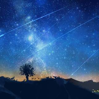 Shooting star 4k wallpaper