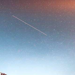 Shooting star 4k wallpaper