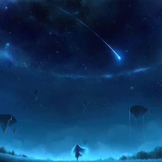 Shooting star 4k wallpaper