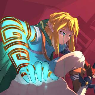 Link TOTK wallpaper