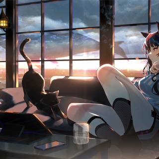 Anime girls 4k PC wallpaper