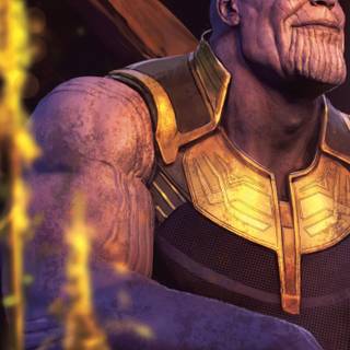 Thor and Thanos 4k wallpaper