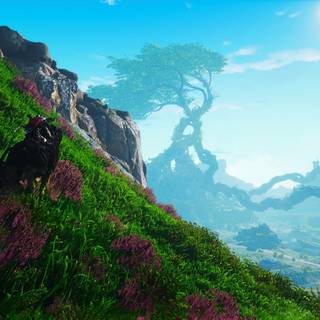 Ultrawide forest wallpaper