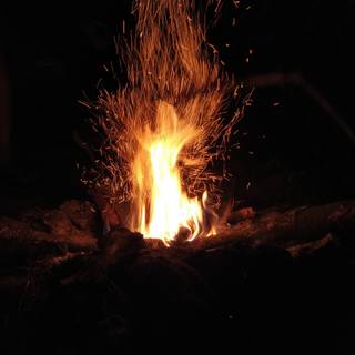 4k campfire wallpaper