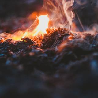 4k campfire wallpaper