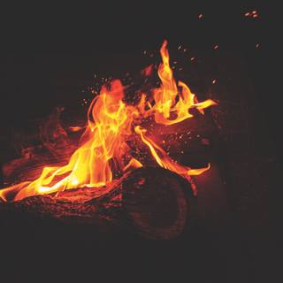 4k campfire wallpaper