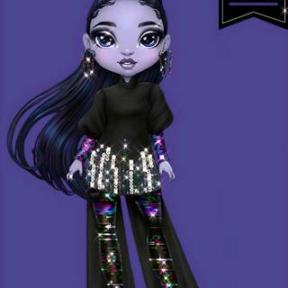 Reina Glitch Crowne wallpaper