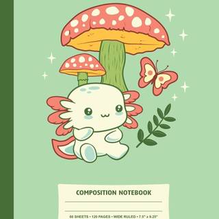 Mushroom axolotl wallpaper