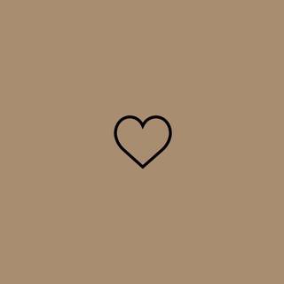 Brown and white preppy heart wallpaper