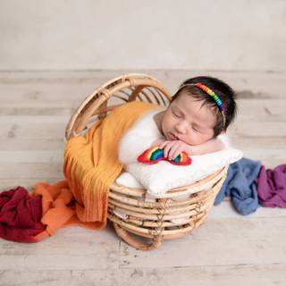 Baby studio wallpaper