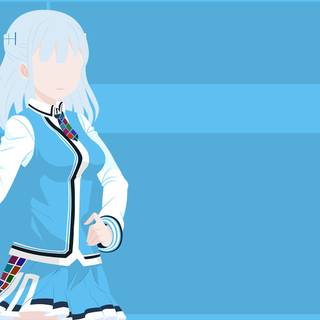 Blue anime aesthetic desktop wallpaper