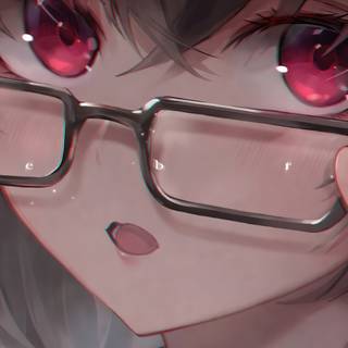 Anime girl 4k red wallpaper