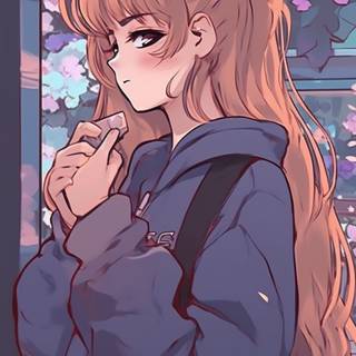 Y2k anime girl wallpaper