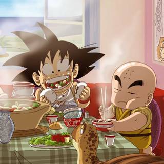 Goku and Krillin wallpaper