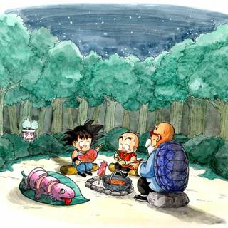 Goku and Krillin wallpaper